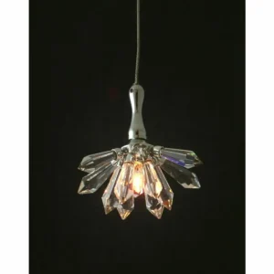 Luminaires Holländer Suspension Holländer SERENATA FIORE Argenté, 1 lumière* Lampes En Verre