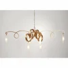 Luminaires Holländer Suspension Holländer SERPENTINEN GOLD Or, 6 lumières* Lampes En Verre