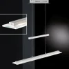 Luminaires Fischer & Honsel Suspension Honsel Tenso TW LED Chrome, Nickel mat, 3 lumières* Lampes En Verre