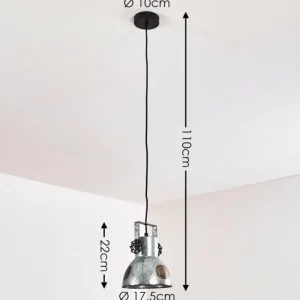 hofstein Suspension Hora Rouille, Argenté, 1 lumière* Lampes Modernes