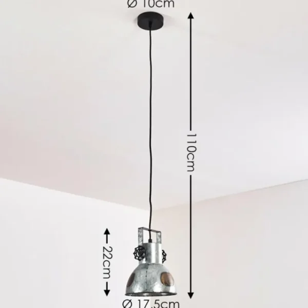hofstein Suspension Hora Rouille, Argenté, 1 lumière* Lampes Modernes
