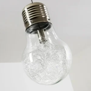 hofstein Suspension Hova Nickel mat, 1 lumière* Lampes En Verre