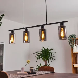 hofstein Suspension Hunouri Noir, 4 lumières* Lampes Modernes