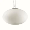 Luminaires Ideallux Suspension Ideal Lux CANDY Blanc, 1 lumière* Lampes En Verre