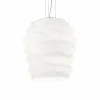 Luminaires Ideallux Suspension Ideal Lux KARMA Chrome, 1 lumière* Lampes En Verre