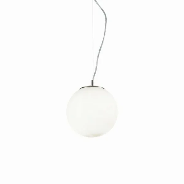 Luminaires Ideallux Suspension Ideal Lux MAPA Chrome, 1 lumière* Lampes En Verre