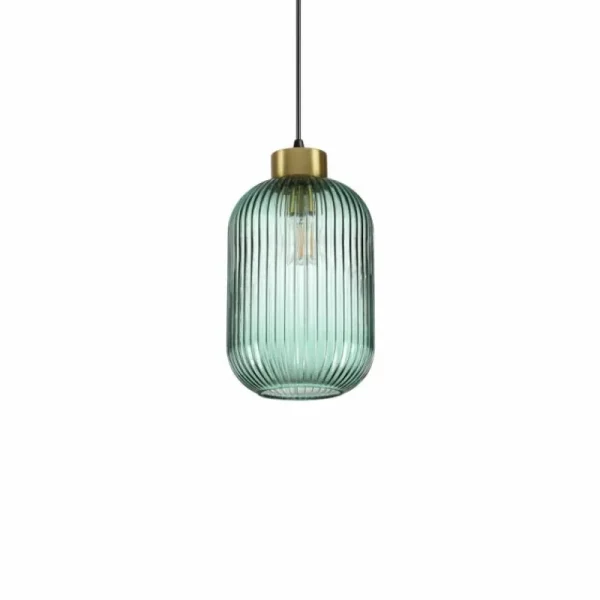 Luminaires Ideallux Suspension Ideallux MINT-1 Noir, 1 lumière* Lampes En Verre