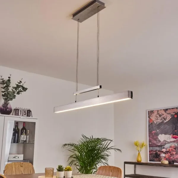 hofstein Suspension Ifo LED Aluminium brossé, 3 lumières* Lampes Modernes