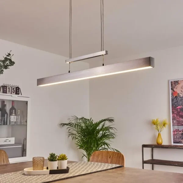 hofstein Suspension Ifo LED Aluminium brossé, 3 lumières* Lampes Modernes