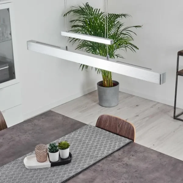 hofstein Suspension Ifo LED Aluminium brossé, 3 lumières* Lampes Modernes
