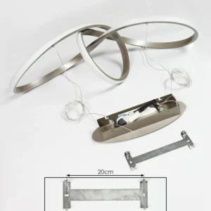 hofstein Suspension Ignal LED Nickel mat, 1 lumière* Lampes Modernes