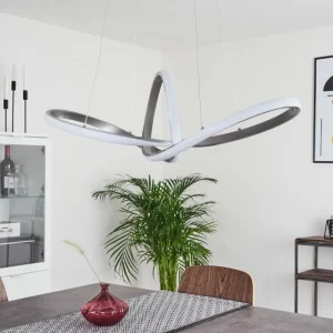 hofstein Suspension Ignal LED Nickel mat, 1 lumière* Lampes Modernes
