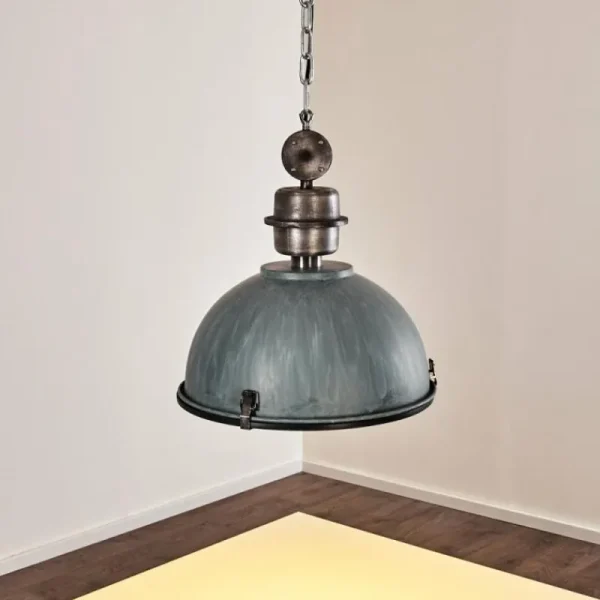 hofstein Suspension Ilvy Gris, Argenté, 1 lumière* Lampes En Verre