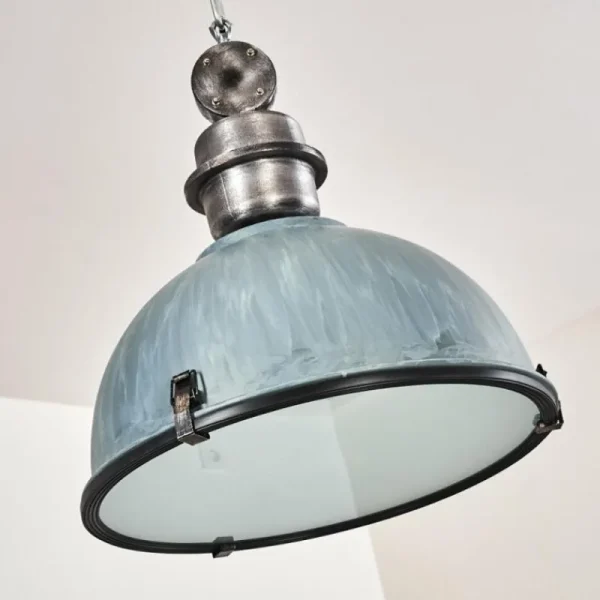 hofstein Suspension Ilvy Gris, Argenté, 1 lumière* Lampes En Verre
