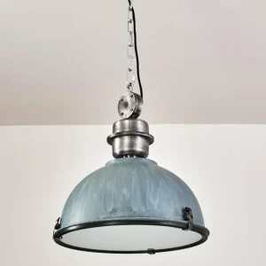 hofstein Suspension Ilvy Gris, Argenté, 1 lumière* Lampes En Verre
