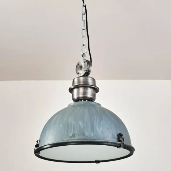 hofstein Suspension Ilvy Gris, Argenté, 1 lumière* Lampes En Verre