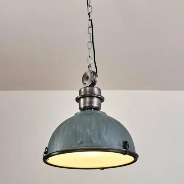 hofstein Suspension Ilvy Gris, Argenté, 1 lumière* Lampes En Verre