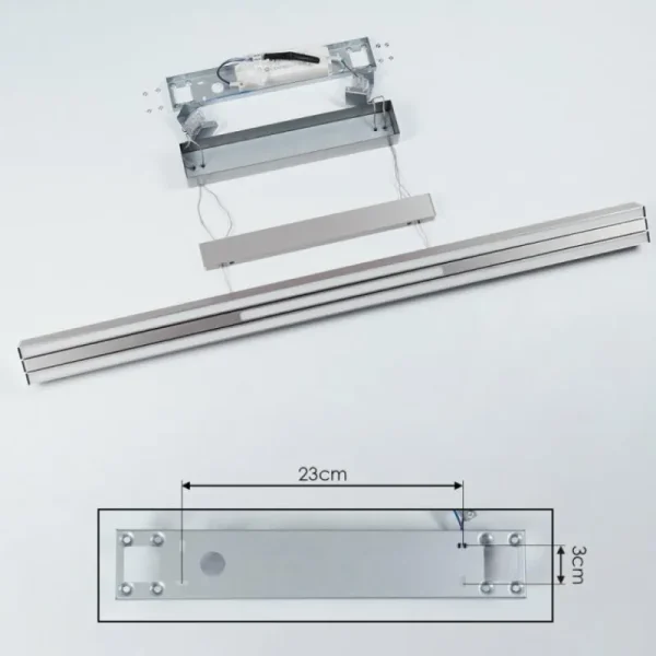 hofstein Suspension Inicio LED Nickel mat, 5 lumières* Lampes Modernes