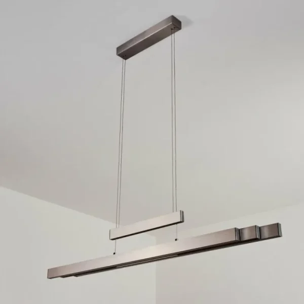 hofstein Suspension Inicio LED Nickel mat, 5 lumières* Lampes Modernes