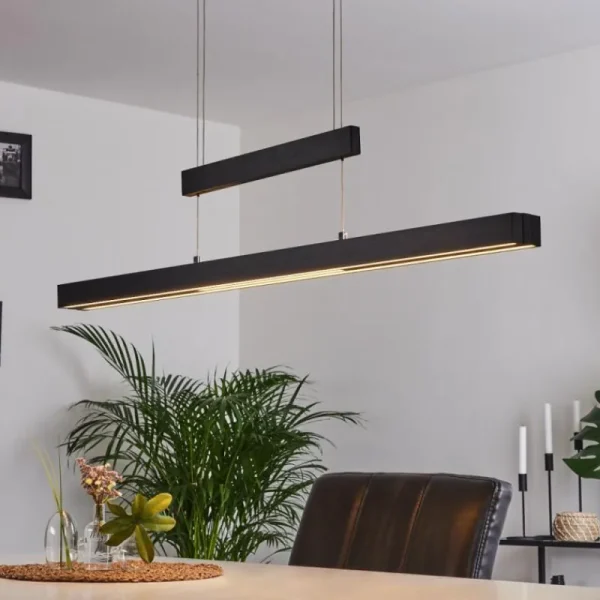 hofstein Suspension Inicio LED Noir, 3 lumières* Lampes Modernes