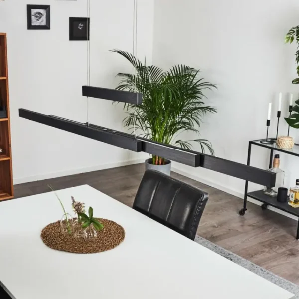 hofstein Suspension Inicio LED Noir, 3 lumières* Lampes Modernes