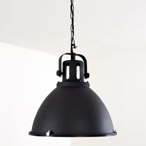 hofstein Suspension Jonsered Noir, 1 lumière* Lampes En Verre