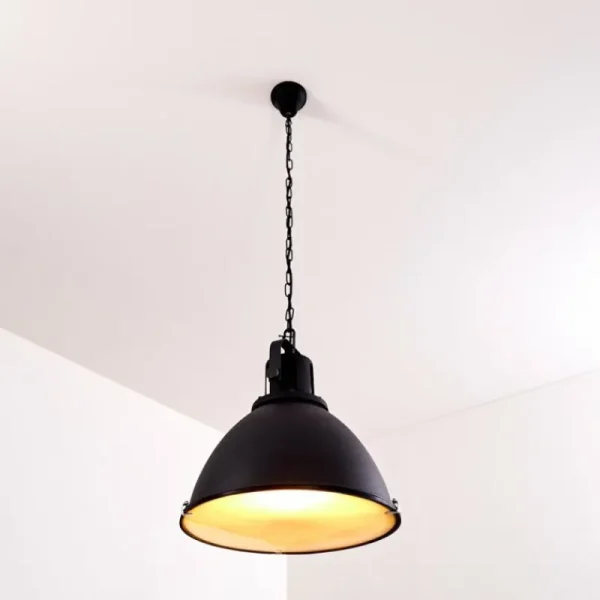 hofstein Suspension Jonsered Noir, 1 lumière* Lampes En Verre