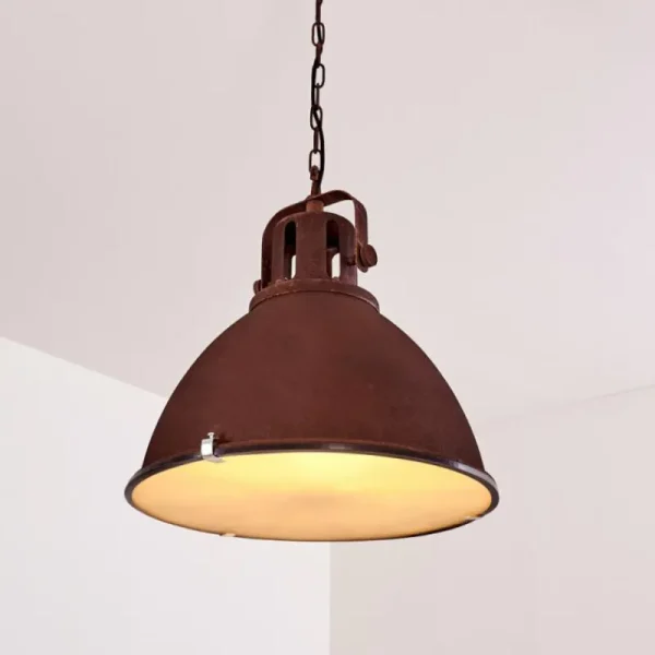 hofstein Suspension Jonsered Rouille, 1 lumière* Lampes En Verre