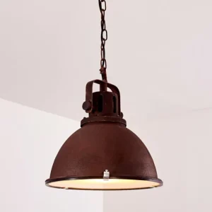 hofstein Suspension Jonsered Rouille, 1 lumière* Lampes En Verre