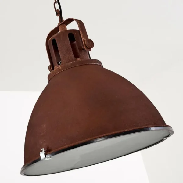 hofstein Suspension Jonsered Rouille, 1 lumière* Lampes En Verre