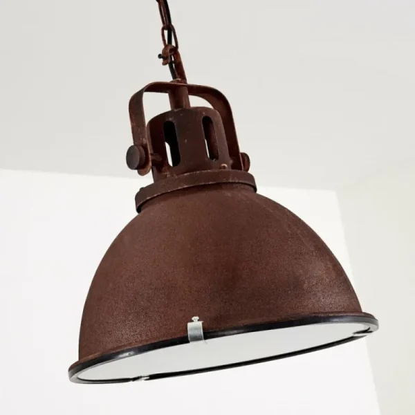 hofstein Suspension Jonsered Rouille, 1 lumière* Lampes En Verre
