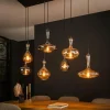 hofstein Suspension Karaf Anthracite, 7 lumières* Lampes En Verre