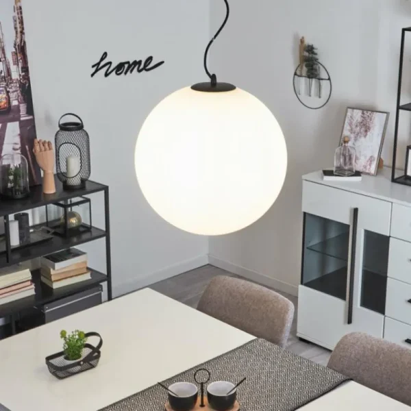 hofstein Suspension Karhia Noir, 1 lumière* Lampes En Verre