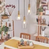 hofstein Suspension Kenong Laiton, 3 lumières* Lampes En Verre