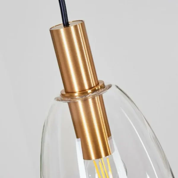 hofstein Suspension Kenong Laiton, 1 lumière* Lampes En Verre