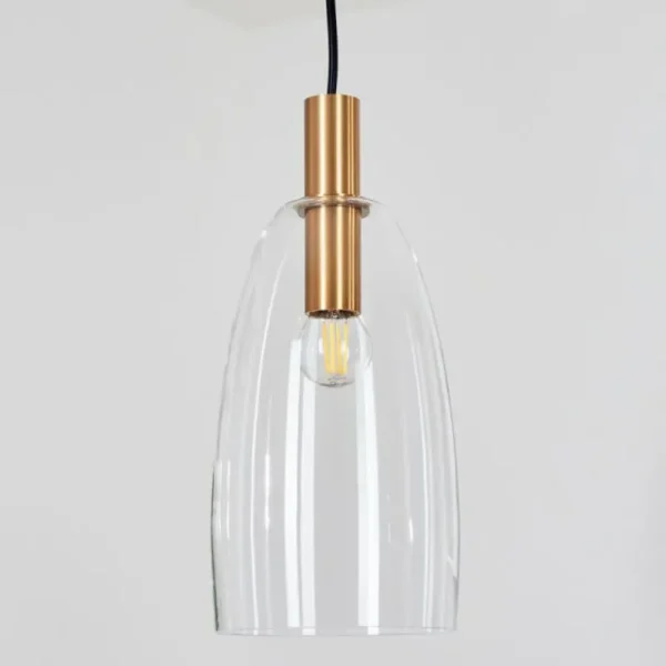 hofstein Suspension Kenong Laiton, 1 lumière* Lampes En Verre