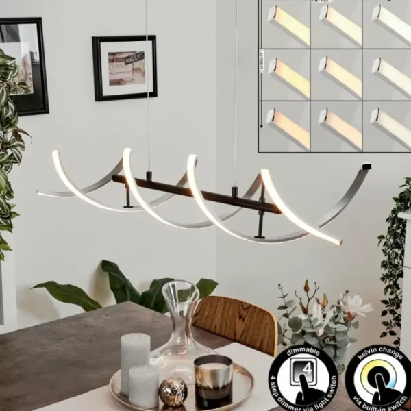 hofstein Suspension Khovet LED Noir, 1 lumière* Lampes Modernes
