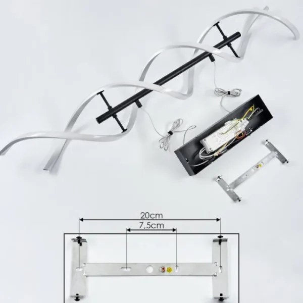 hofstein Suspension Khovet LED Noir, 1 lumière* Lampes Modernes