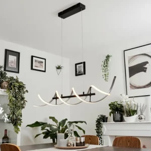 hofstein Suspension Khovet LED Noir, 1 lumière* Lampes Modernes