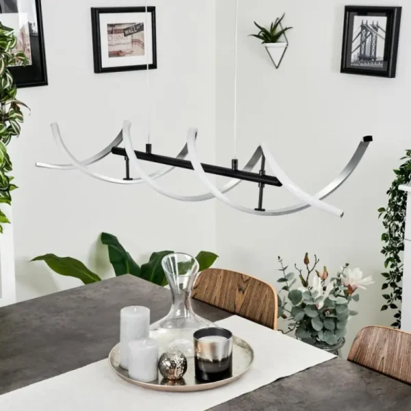 hofstein Suspension Khovet LED Noir, 1 lumière* Lampes Modernes