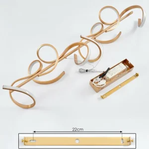 hofstein Suspension Lavaca LED Laiton, 4 lumières* Lampes Modernes