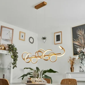 hofstein Suspension Lavaca LED Laiton, 4 lumières* Lampes Modernes