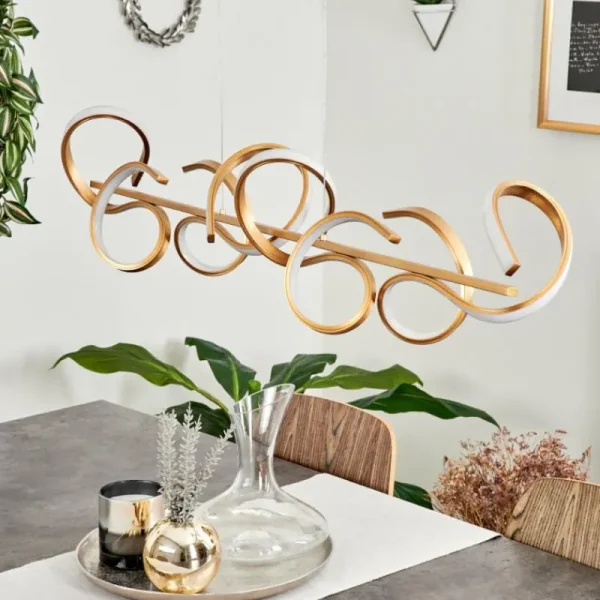 hofstein Suspension Lavaca LED Laiton, 4 lumières* Lampes Modernes
