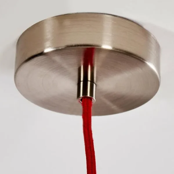 hofstein Suspension Lemone Nickel mat, 1 lumière* Lampes Modernes