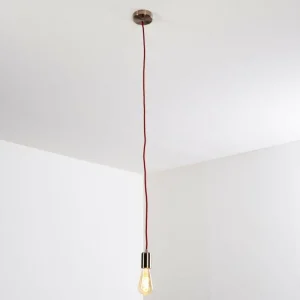 hofstein Suspension Lemone Nickel mat, 1 lumière* Lampes Modernes