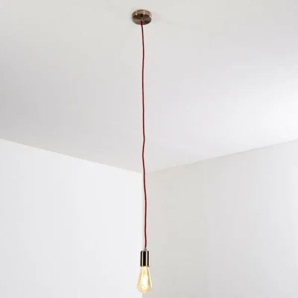 hofstein Suspension Lemone Nickel mat, 1 lumière* Lampes Modernes