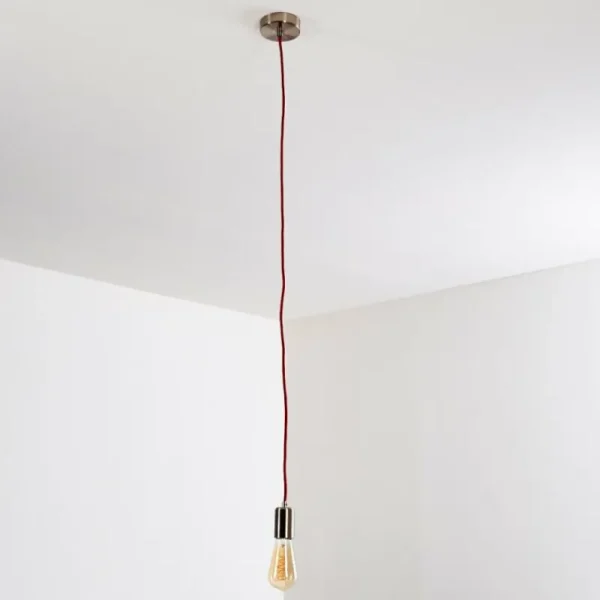 hofstein Suspension Lemone Nickel mat, 1 lumière* Lampes Modernes