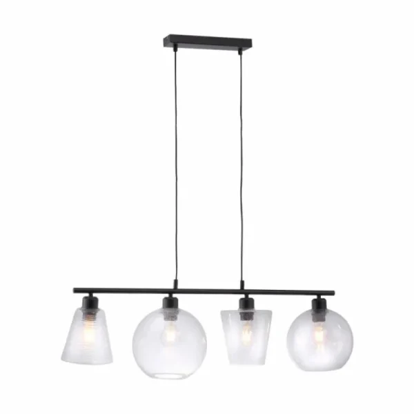 Luminaires Leuchten Direkt Suspension Leuchten Direkt SOPHIE Noir, 4 lumières* Lampes En Verre