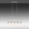 Luminaires Leuchten Direkt Suspension Leuchten-Direkt BENEDIKT Acier brossé, 5 lumières* Lampes En Verre