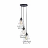 hofstein Suspension Leuchten-Direkt SKELETTON Noir, 3 lumières* Lampes Modernes
